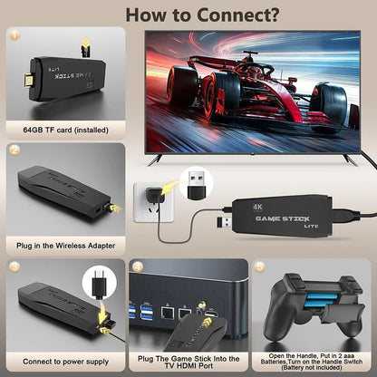 Retro Game Stick M8 — 30,000+ Built-In Classic Games